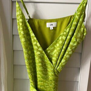 LPA Orelia Dress in Lime Green